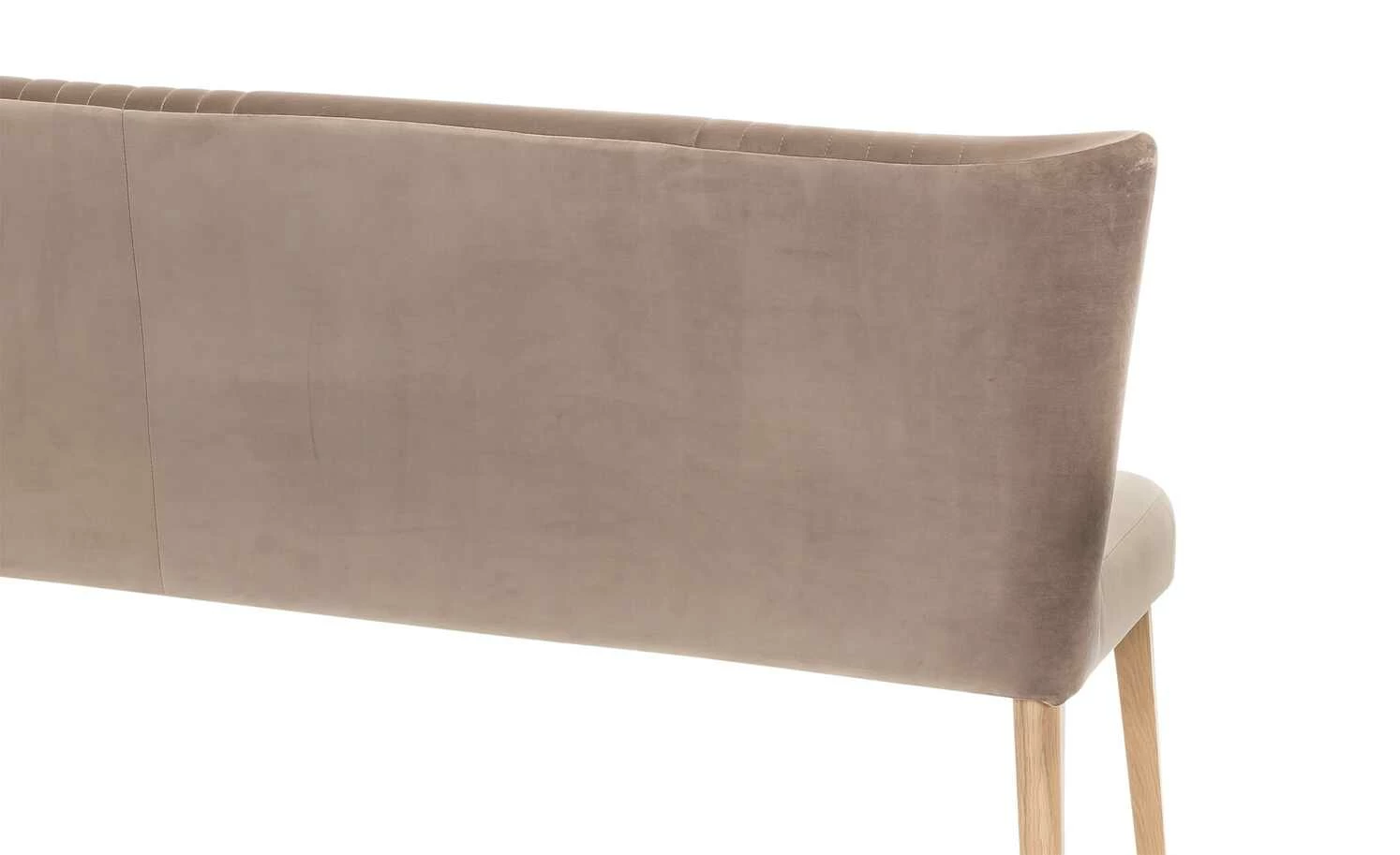 Woodford Polsterbank mit Rückenlehne Iwana | Taupe (Braun) 205|cm Eiche 3 Woodford Polsterbank mit Rückenlehne Iwana | Taupe (Braun) 205|cm Eiche – Bild 3