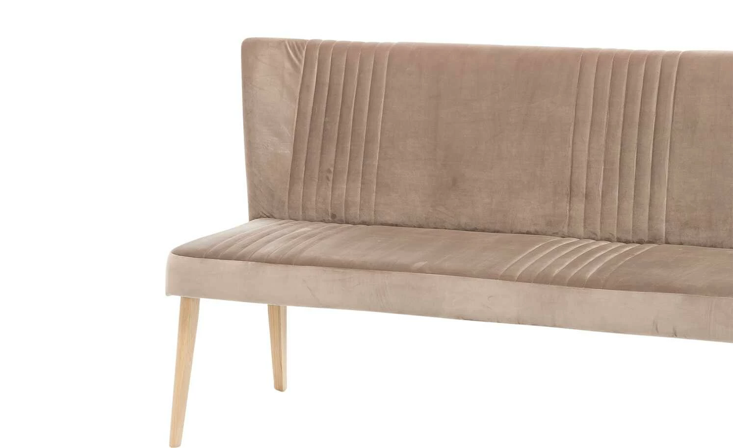 Woodford Polsterbank mit Rückenlehne Iwana | Taupe (Braun) 205|cm Eiche 4 Woodford Polsterbank mit Rückenlehne Iwana | Taupe (Braun) 205|cm Eiche – Bild 4